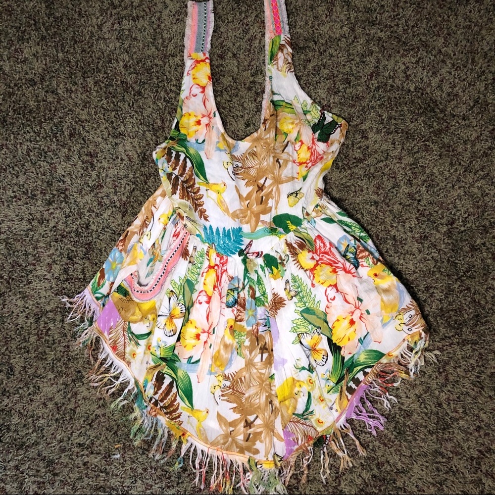 Floral printed romper